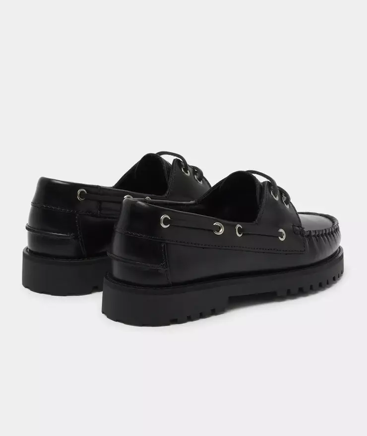 Garment Project Black Ollie Boat Schuhe Herren schwarz 